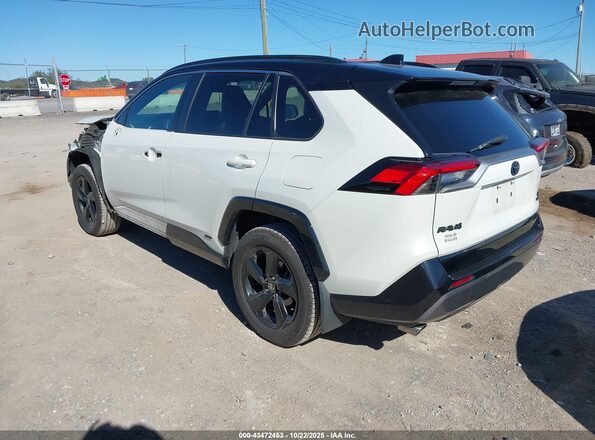 2T3E6RFV0MW021587 2021 TOYOTA RAV4 HYBRID White Rear left