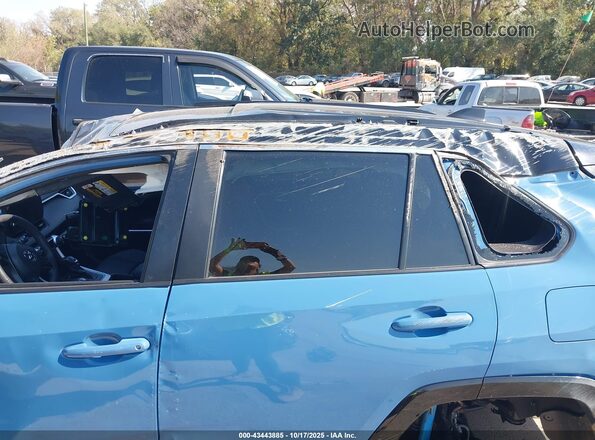 2T3E6RFV0RW052605 2024 TOYOTA RAV4 HYBRID Синий Панорамный вид салона 360°