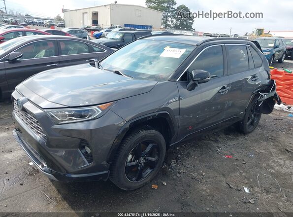 2T3EWRFV7LW067545 2020 TOYOTA RAV4 HYBRID Gray Առջևի ձախ երեք քառորդ տեսարան