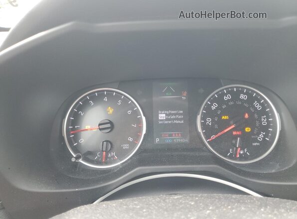 2T3F1RFV3LW133818 2020 TOYOTA LE Белый Вид щитка приборов