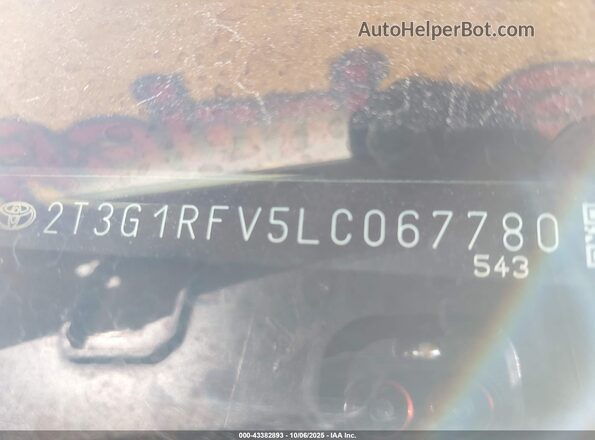 2T3G1RFV5LC067780 2020 TOYOTA LE White Շարժիչի բաժամունքի տեսք