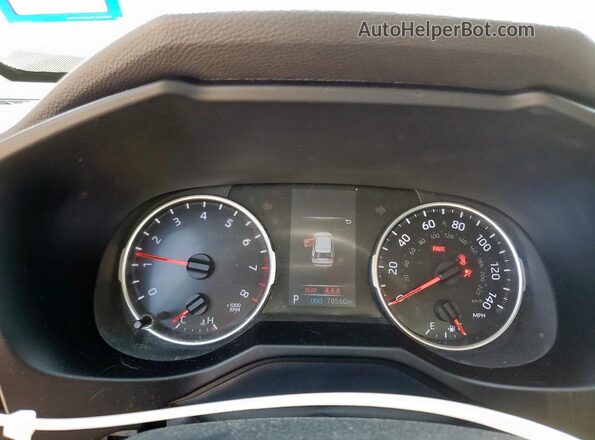 2T3H1RFV2LW096110 2020 TOYOTA LE Gray Vista del cuadro de instrumentos