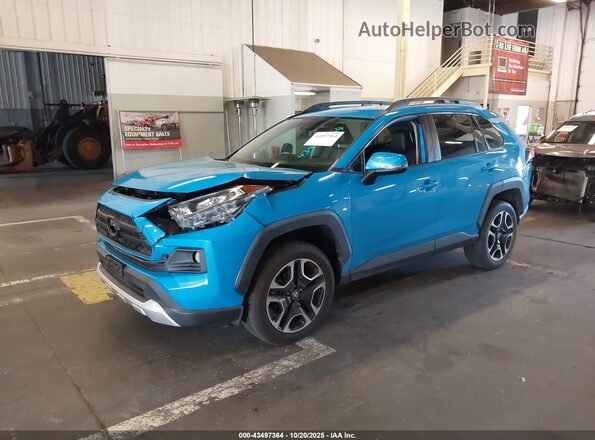 2T3J1RFV5LC096475 2020 TOYOTA RAV4 Blue Vista tres cuartos delantera izquierda
