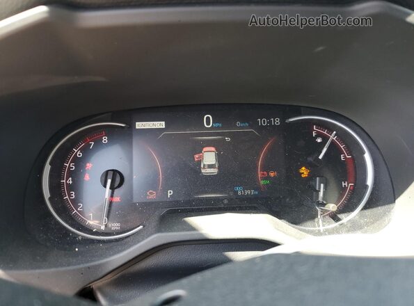 2T3J1RFV6MW203646 2021 TOYOTA RAV4 Gray Widok zestawu wskaźników