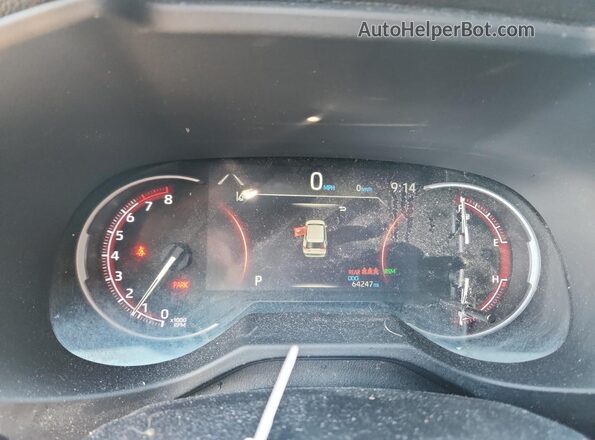 2T3S1RFVXMW152284 2021 TOYOTA RAV4 Gray Սարքավորումների վահանակի տեսք