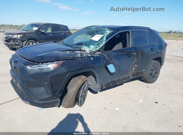 2T3T6RFVXRW070360 2024 TOYOTA RAV4 HYBRID Black Առջևի ձախ երեք քառորդ տեսարան