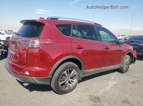 2T3WFREV9JW467559 2018 TOYOTA RAV4 Burgundy Trasero derecho