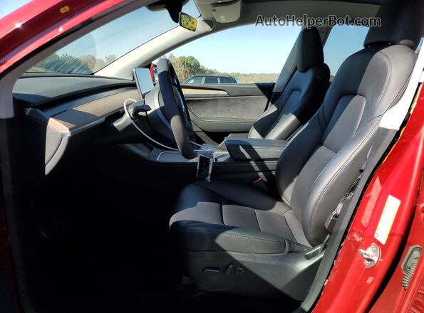 7SAYGDEE5RA217617 2024 TESLA MODEL Y Red Вид панелі приладів