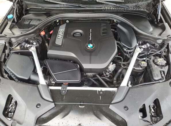 WBAJA5C58KBX86446 2019 BMW 5 SERIES Gray ძრავის განყოფილების ხედი