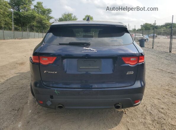 SADCJ2FX5LA618430 2020 JAGUAR F-PACE Blue Вид ззаду