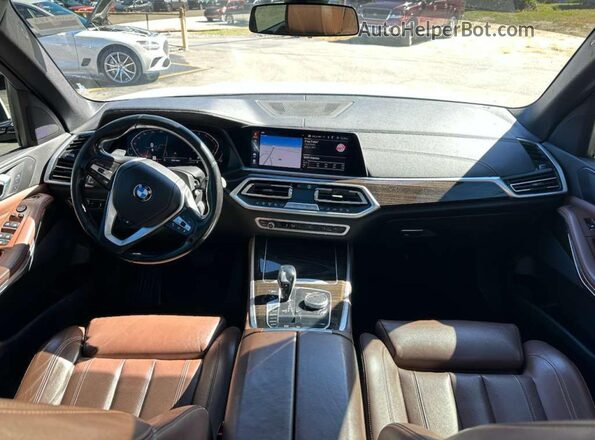 5UXCR6C08LLL66453 2020 BMW X5 White Вид щитка приладів