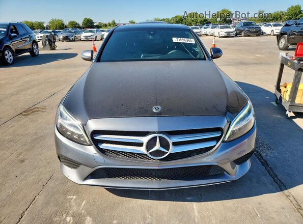55SWF8DBXLU326976 2020 MERCEDES-BENZ C Gray Rear view