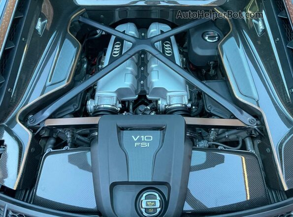WUAKBAFX0L7900411 2020 AUDI R8 Gray Widok deski rozdzielczej