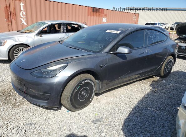 5YJ3E1EA3NF185238 2022 TESLA MODEL 3 Gray უკანა მარცხენა