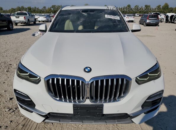 5UXCR4C0XM9H39546 2021 BMW X5 White Vista trasera