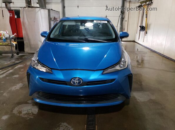 JTDKARFUXL3110965 2020 TOYOTA PRIUS Blue Widok z tyłu