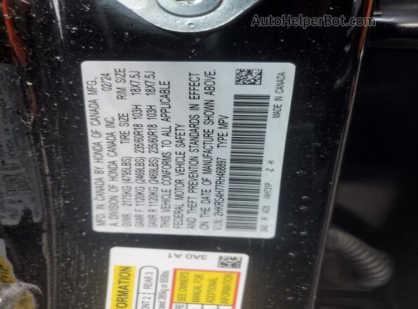 2HKRS4H77RH468897 2024 HONDA CRV Black 