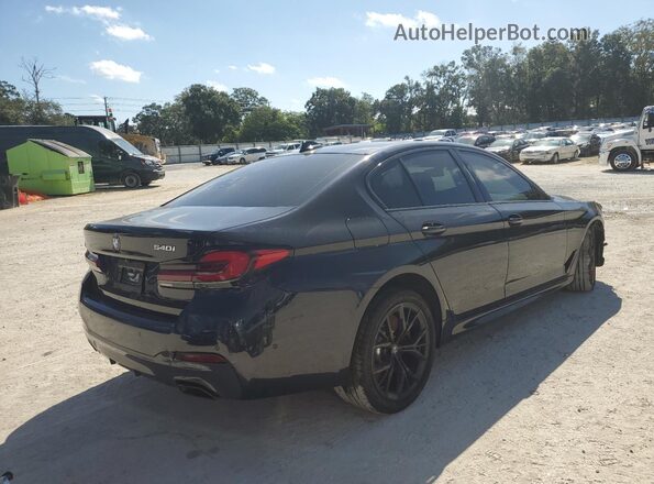 WBA53BJ04NWX46363 2022 BMW 5 SERIES Синий Передняя правая четверть