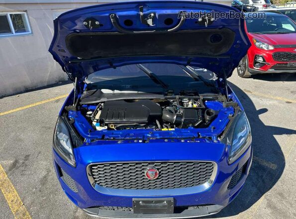 SADFP2FX5L1Z77501 2020 JAGUAR E-PACE Blue Առջևի վահանակի տեսք