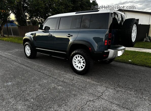 SALEK7EX3P2143434 2023 LAND ROVER DEFENDER Blue Przód prawy
