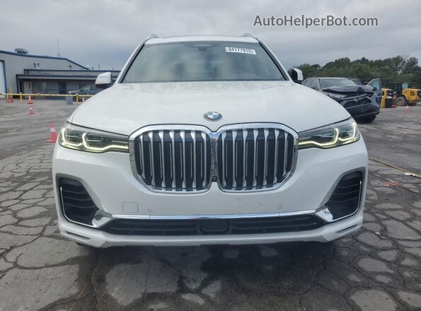 5UXCX4C53KLS37640 2019 BMW X7 White უკანა ხედი