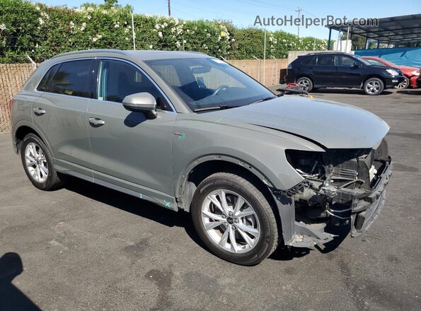 WA1DECF3XM1029439 2021 AUDI Q3 Gray Передня права чверть