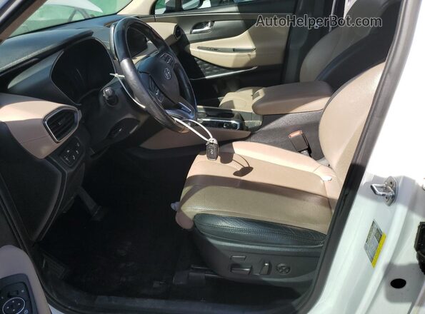 5NMS53AD7LH261191 2020 HYUNDAI SANTA FE Белый Вид панели приборов
