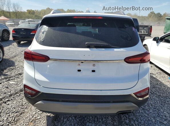 5NMS53AD7LH261191 2020 HYUNDAI SANTA FE Белый Вид салона спереди