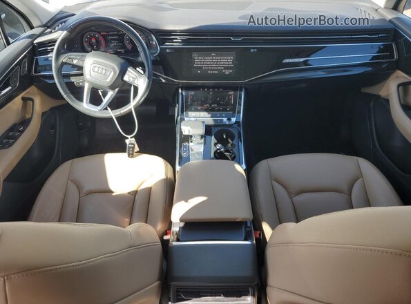 WA1AXAF74LD003436 2020 AUDI Q7 White Widok zestawu wskaźników
