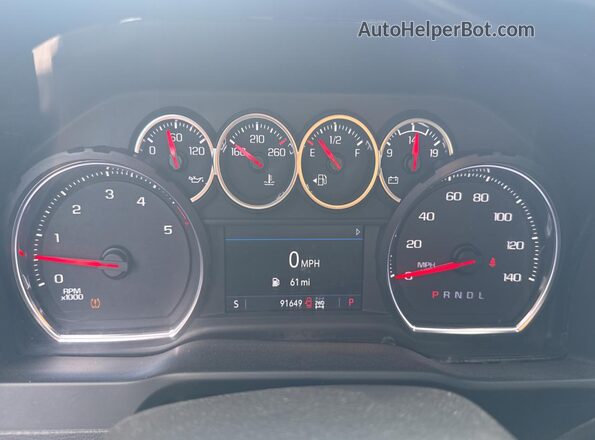 1GC1YNEY6MF260186 2021 CHEVROLET ALL MODELS Белый Вид щитка приборов