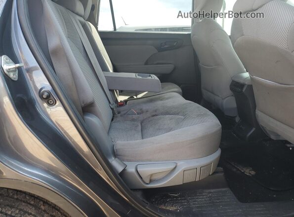 5TDCZRAH0LS006085 2020 TOYOTA HIGHLANDER Gray უკანა სალონის ხედი