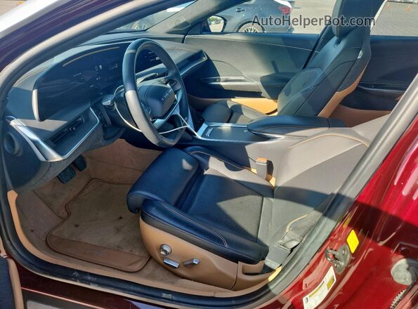 50EA1TEA6PA005045 2023 LUCID AIR Maroon Front interior view