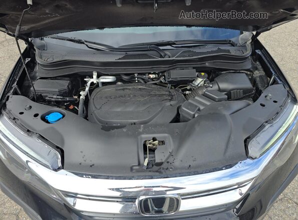 5FNYF5H58NB038745 2022 HONDA PILOT Black Առջևի վահանակի տեսք