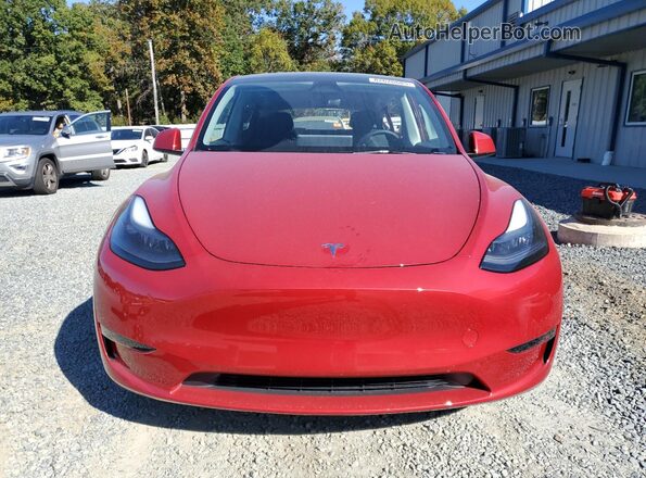 7SAYGDEE5RA217617 2024 TESLA MODEL Y Red Вид ззаду