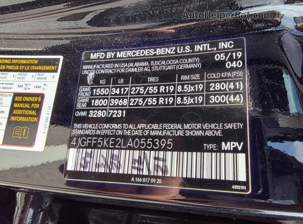4JGFF5KE2LA055395 2020 MERCEDES-BENZ GLS-CLASS Black 