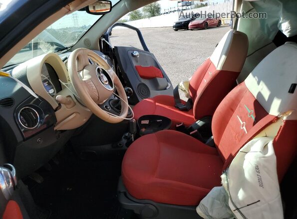 3C3CFFAR1GT145058 2016 FIAT 500 Charcoal Front interior view