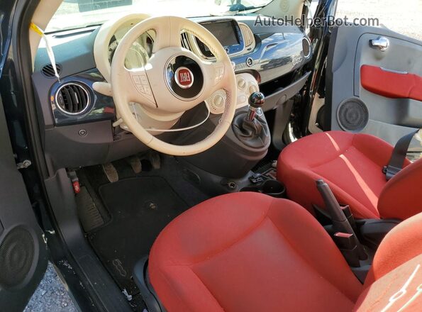 3C3CFFAR1GT145058 2016 FIAT 500 Charcoal Dashboard view