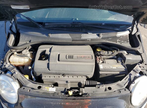 3C3CFFBR2GT122368 2016 FIAT 500 Black Rear interior view