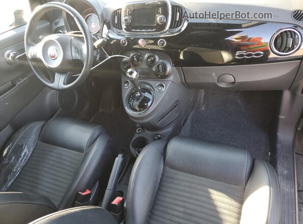 3C3CFFBR2GT122368 2016 FIAT 500 Black Dashboard view