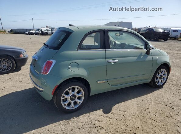 3C3CFFCR2HT542440 2017 FIAT 500 Зеленый Задняя правая четверть