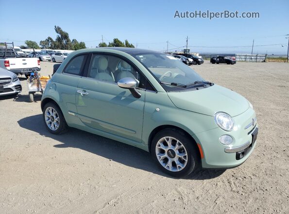 3C3CFFCR2HT542440 2017 FIAT 500 Зеленый Передняя правая четверть