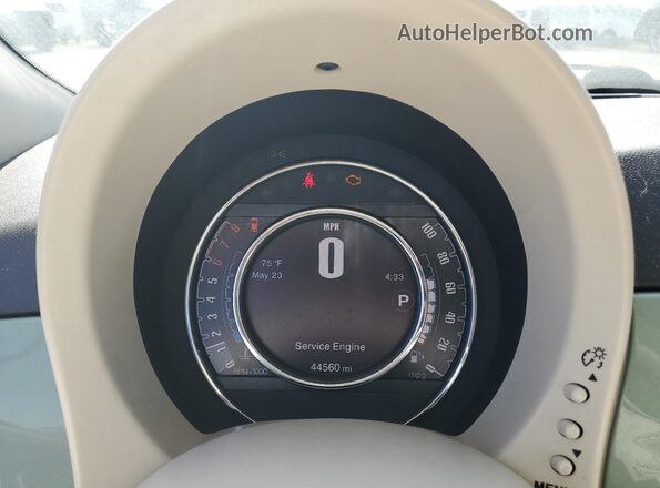 3C3CFFCR2HT542440 2017 FIAT 500 Зеленый Вид щитка приборов