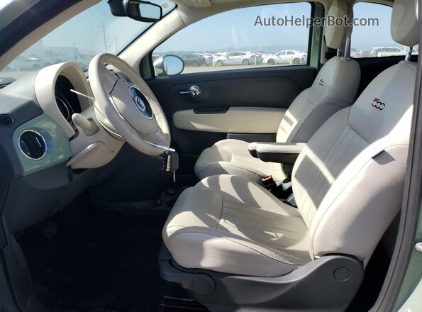 3C3CFFCR2HT542440 2017 FIAT 500 Зеленый Вид салона спереди