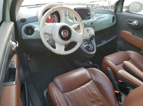 3C3CFFER3HT694319 2017 FIAT 500 Green Առջևի վահանակի տեսք
