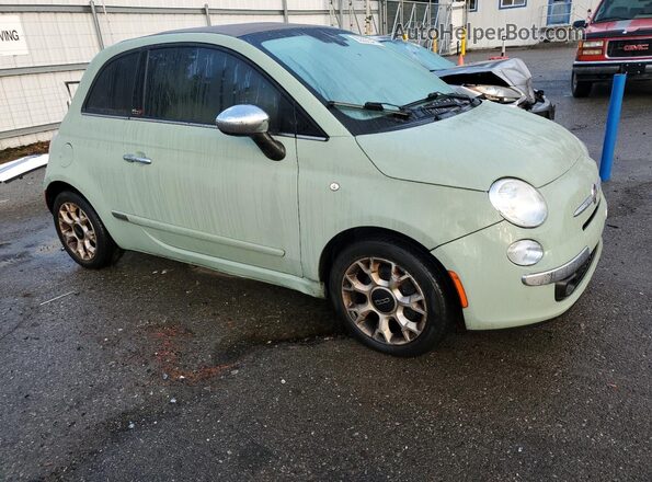 3C3CFFER3HT694319 2017 FIAT 500 Green Առջևի աջ