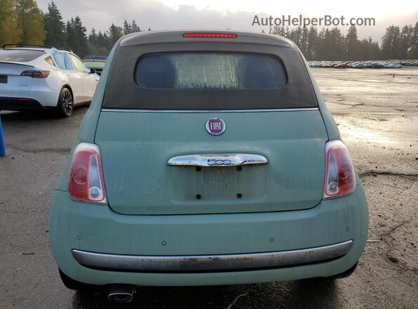 3C3CFFER3HT694319 2017 FIAT 500 Green Հետևի տեսք