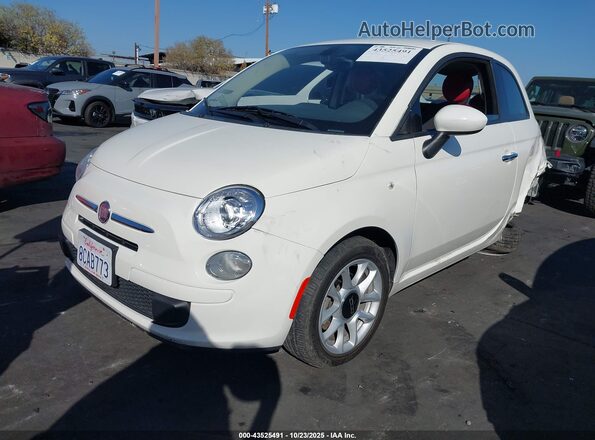 3C3CFFKR2HT699810 2017 FIAT 500 Белый Передняя левая четверть