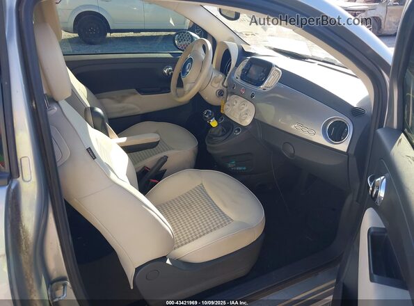 3C3CFFKR7HT553872 2017 FIAT 500 Silver წინა სალონის ხედი