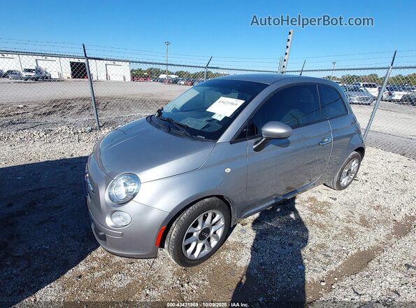 3C3CFFKR7HT553872 2017 FIAT 500 Silver წინა მარცხენა ხედი სამი მეოთხედიდან