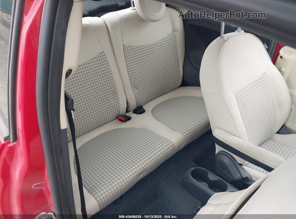 3C3CFFKRXHT697948 2017 FIAT 500 Red VIN sticker view